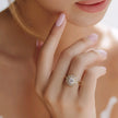Anillo giratorio flor