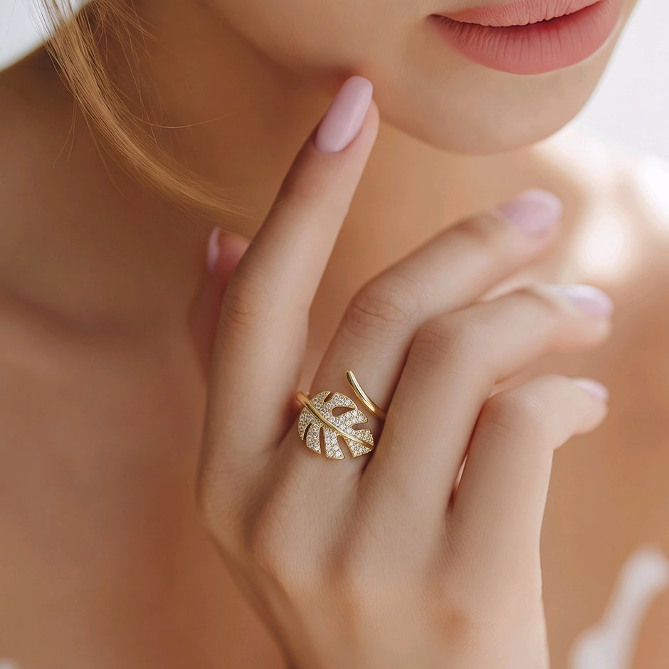 Anillo hoja