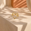Anillo cilueta corazón