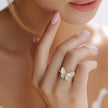Anillo mariposa nacar