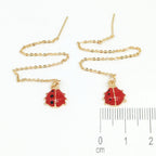 Arete hilo mariquita