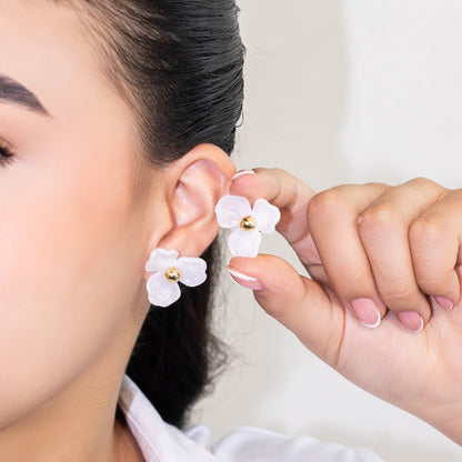 Arete flor balín