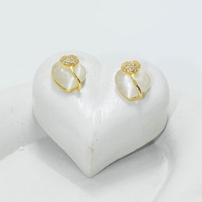 Arete corazón gema