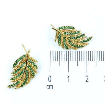 Arete hoja esmeraldas