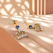 Arete corona azul