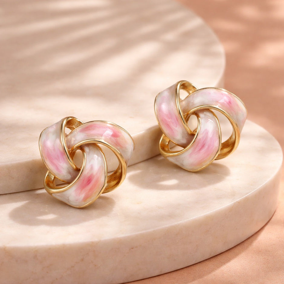 Arete nudo esmaltado