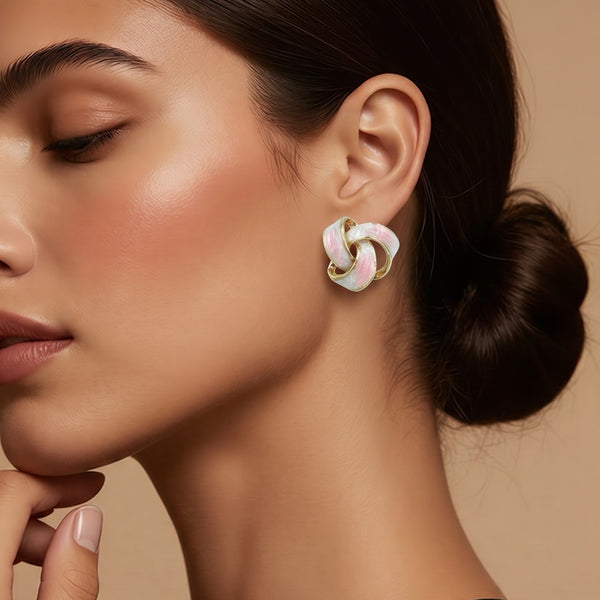 Arete nudo esmaltado