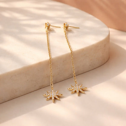 Arete estrella micro zircón