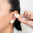 Arete maxi corazón perlado