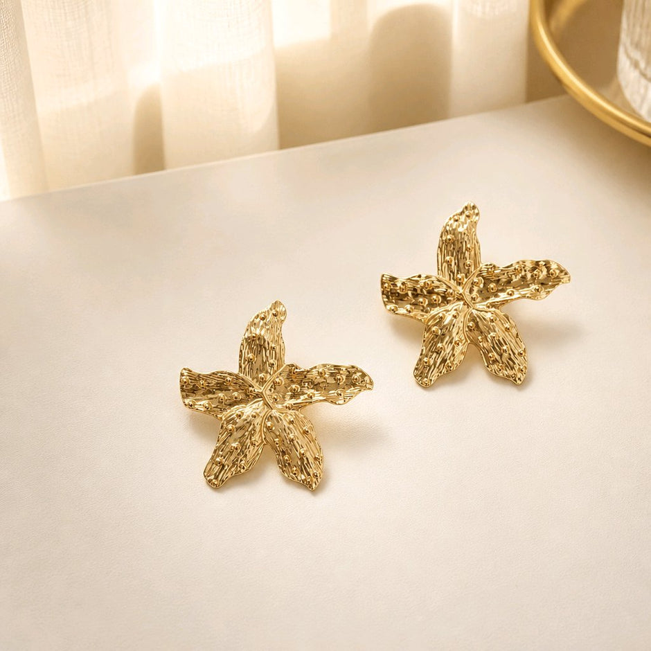 Arete maxi flor