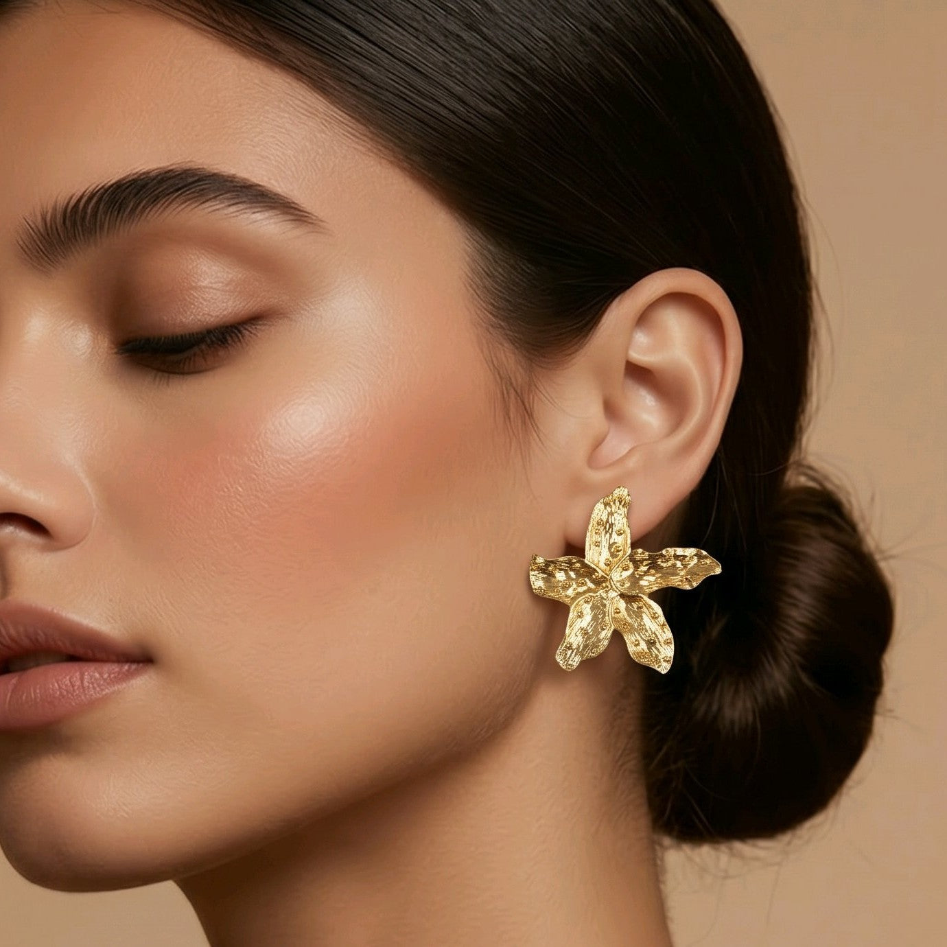 Arete maxi flor