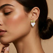 Arete corazón tornasol