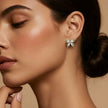 Arete mariposa cristal