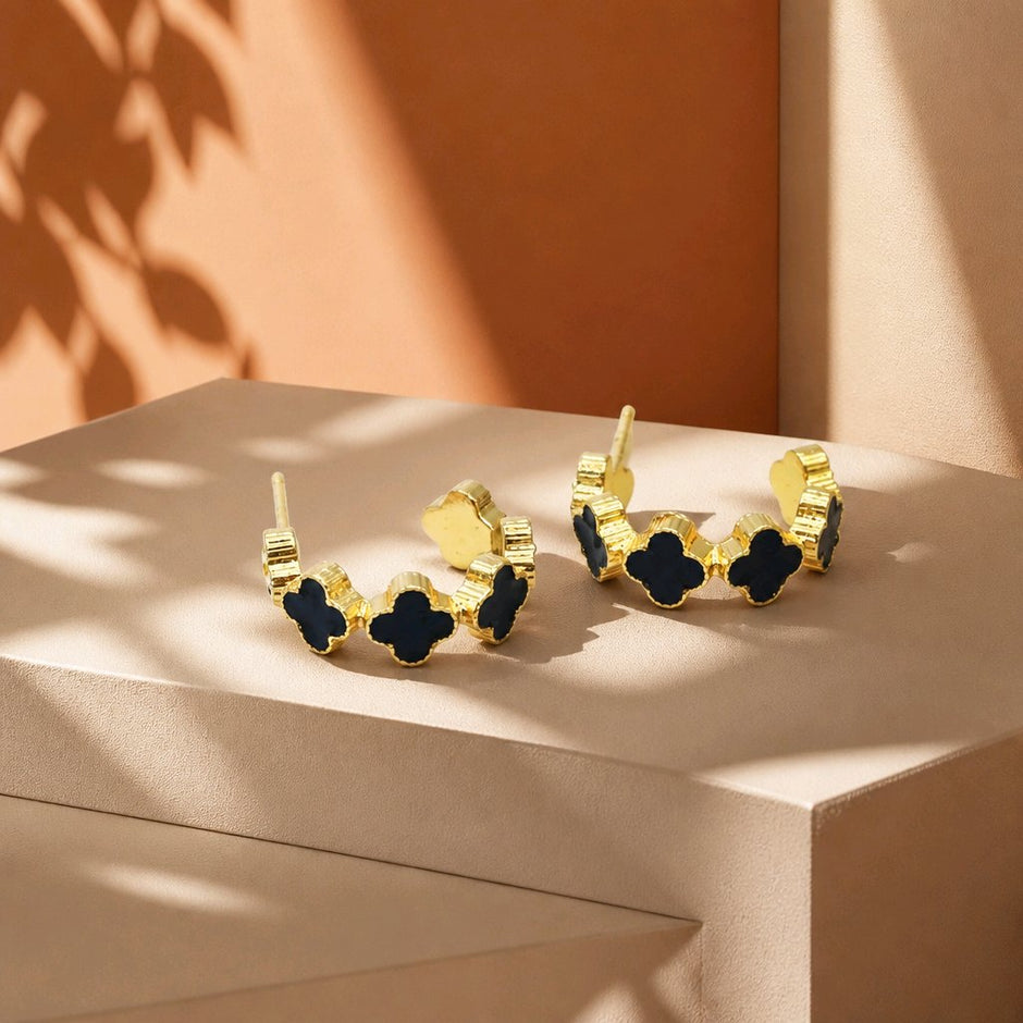 Arete van cleef negro