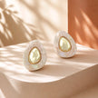 Arete resina rosa