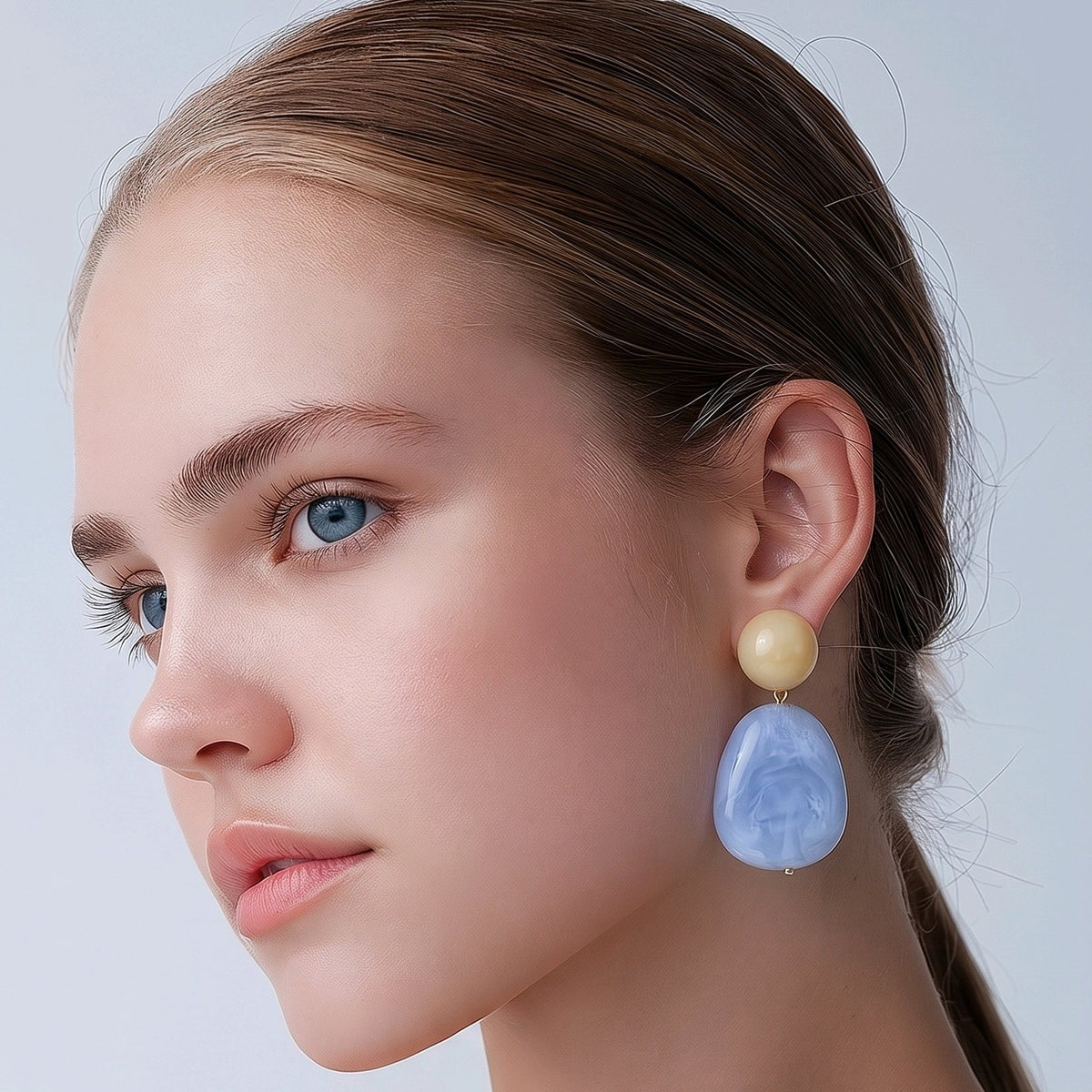 Arete resina maxi combinado