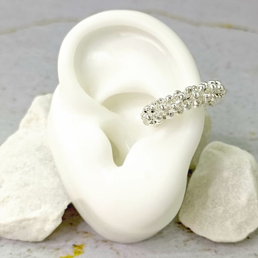 Earcuff balin plata
