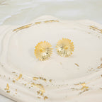 Arete bronce girasol