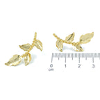 Arete bronce hojitas