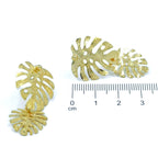 Arete bronce espiga doble