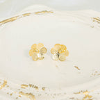 Arete bronce flor mini