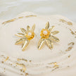 Arete bronce media flor