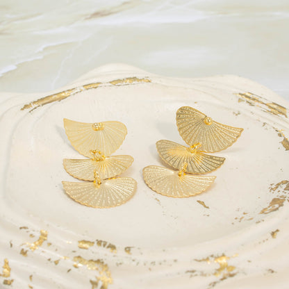 Arete bronce abanicos