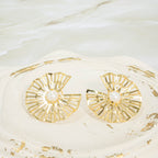 Arete bronce abanico