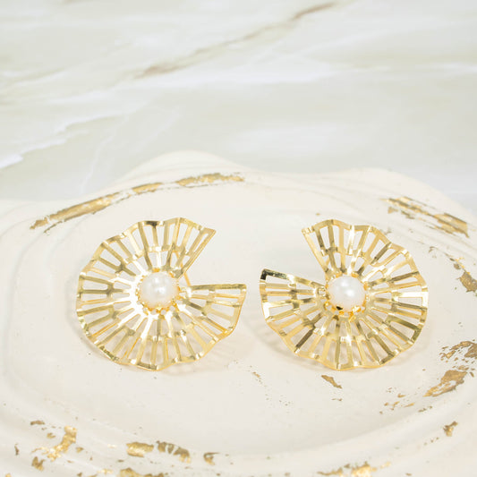 Arete bronce abanico