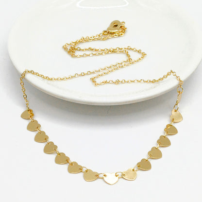 Cadena corazon liso
