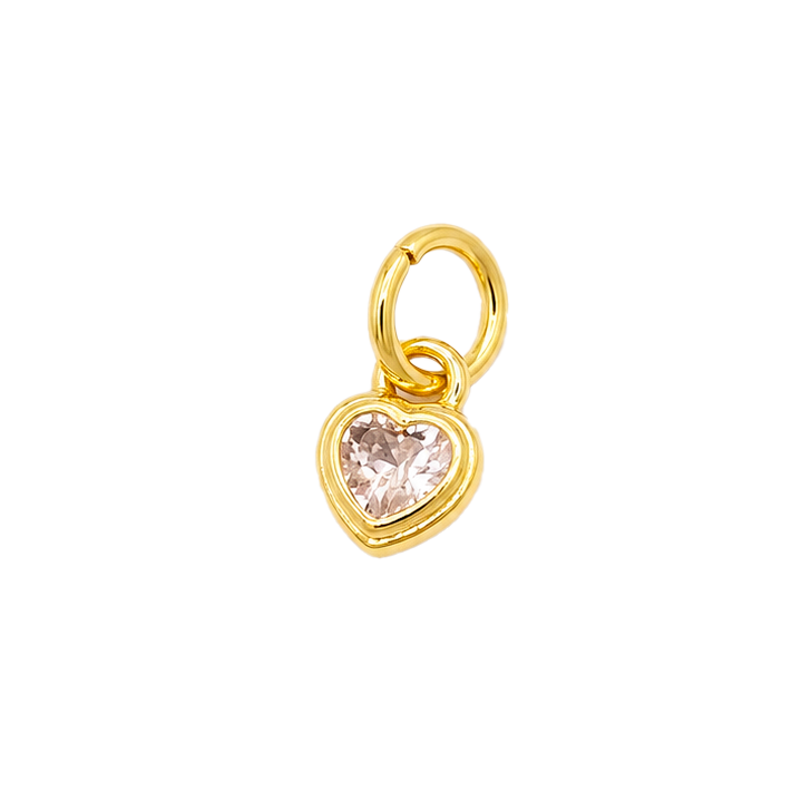 Dije mini corazón cristal