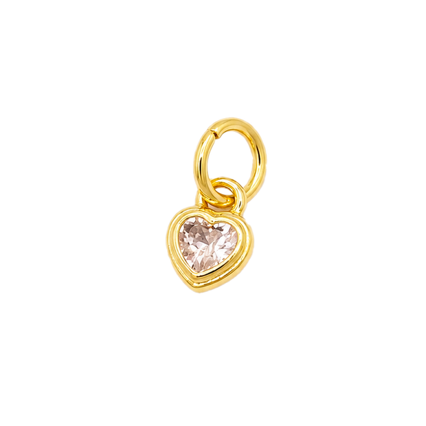 Dije mini corazón cristal
