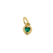Dije mini corazón esmeralda