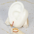 Cdga pequeña microzircones magenta (14mm)