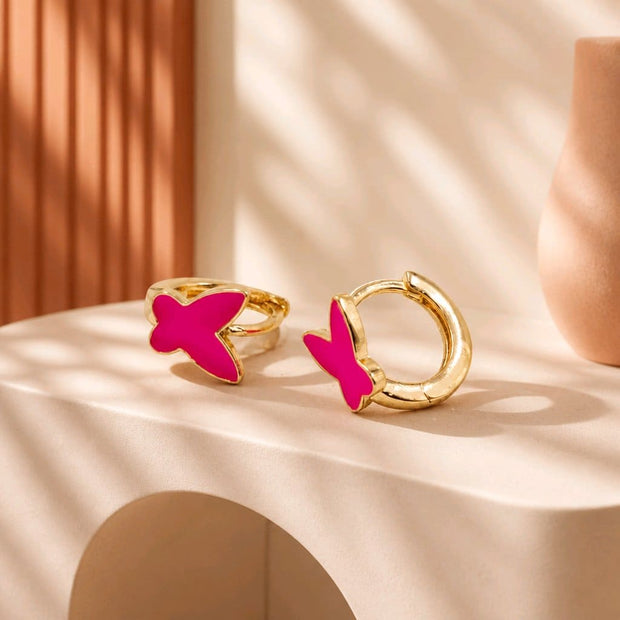 Candonga pequeña mariposa esmaltada (1cm)