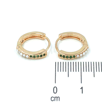 Candonga pequeña esmeraldas perlas