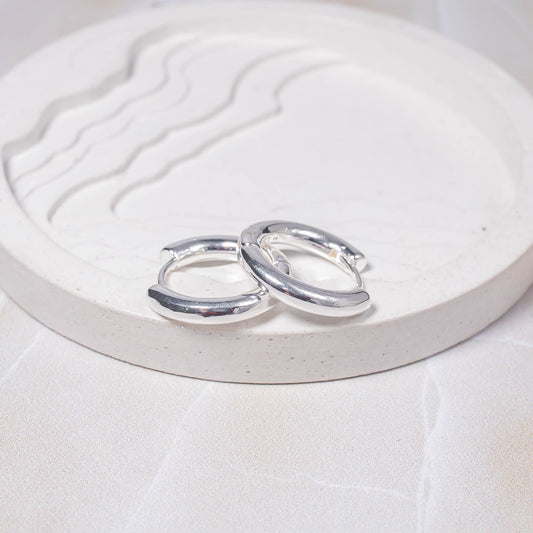 Candonga pequeña lisa plata