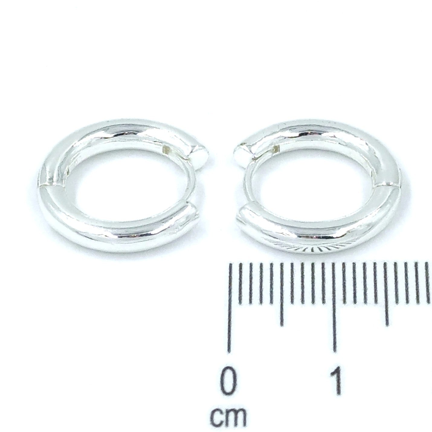 Candonga pequeña lisa plata