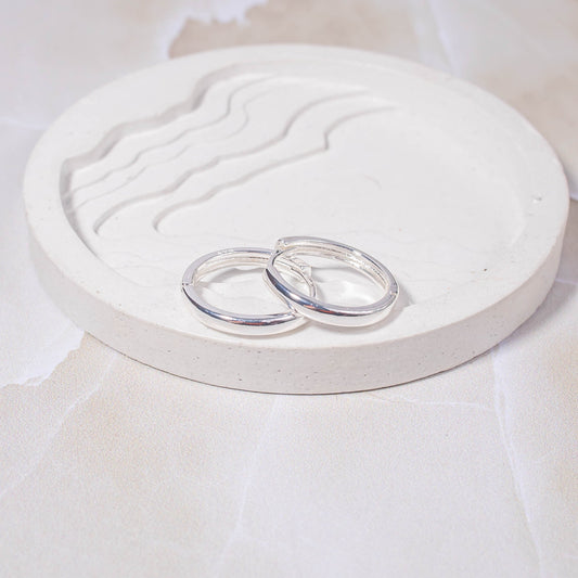 Candonga pequeña lisa plata