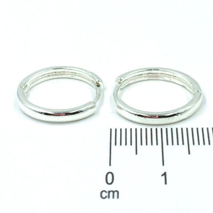 Candonga pequeña lisa plata