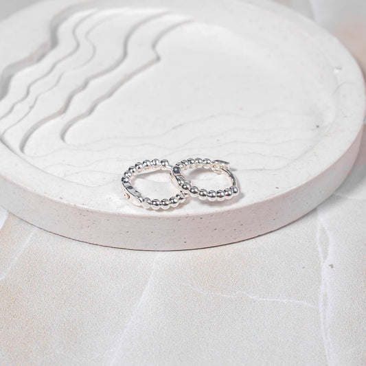 Candonga pequeña balines plata