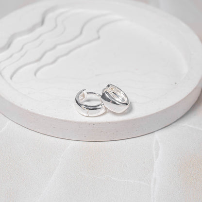 Candonga pequeña lisa plata