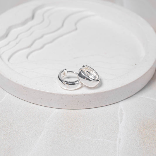 Candonga pequeña lisa plata