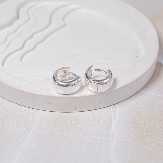 Candonga pequeña lisa plata