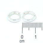 Candonga pequeña lisa plata