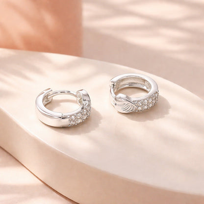 Candonga pequeña baño de plata corazón