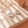 Candonga pequeña baño de plata zircones