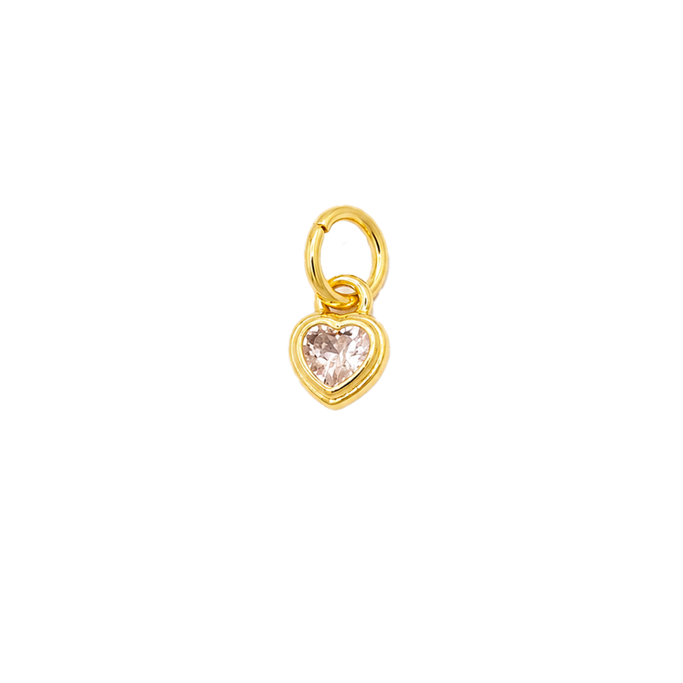 Dije mini corazón cristal