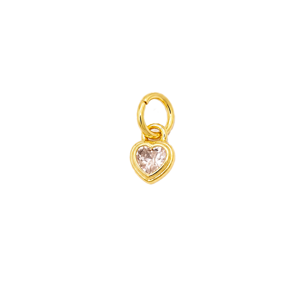 Dije mini corazón cristal
