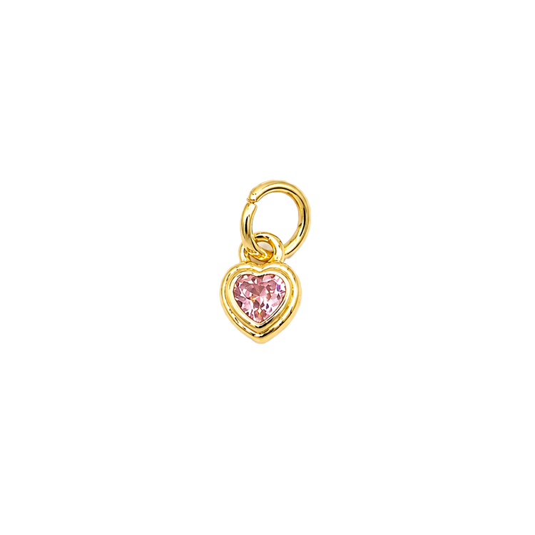Dije mini corazón rosa